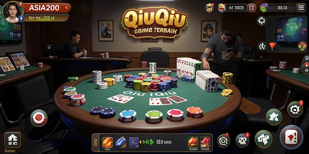 Screenshot ASIA200 menampilkan gameplay QiuQiu yang seru.