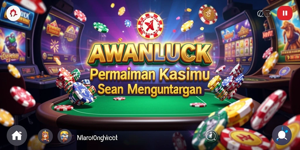 Tampilan gameplay <strong>AWANLUCK</strong> yang menawan dalam permainan Kasino.