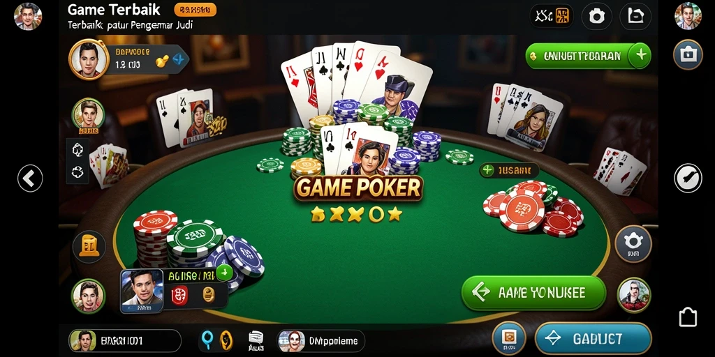 Gameplay Poker yang seru dengan grafis menarik di BARU01.