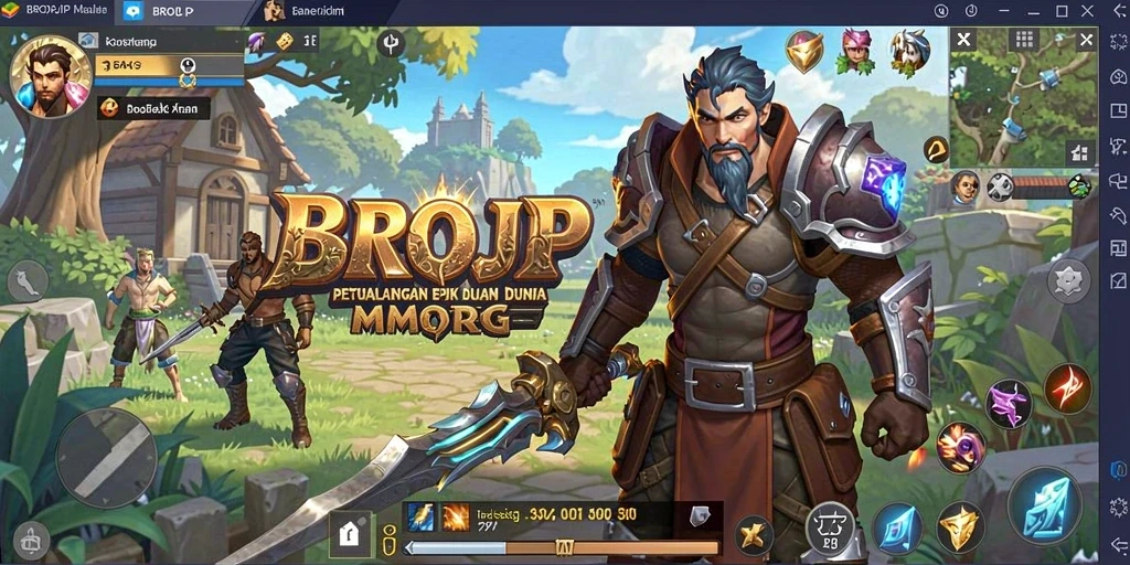 Gameplay BROJP yang mendalam dan seru dalam dunia MMORPG.