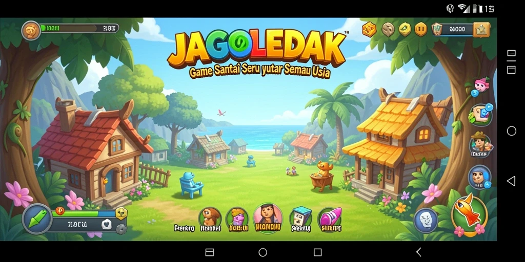 Tampilan gameplay seru JAGOLEDAK dengan berbagai level yang menantang.
