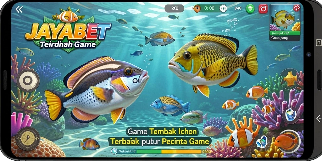 Gameplay seru JAYABET saat menangkap ikan.