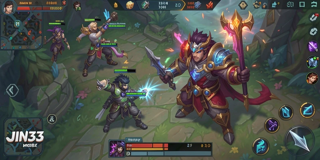 Gameplay seru dengan karakter unik dalam JIN33.