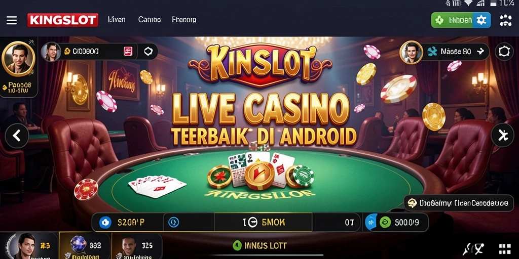 Tampilan gameplay Live Casino KINGSLOT yang menarik dan interaktif.