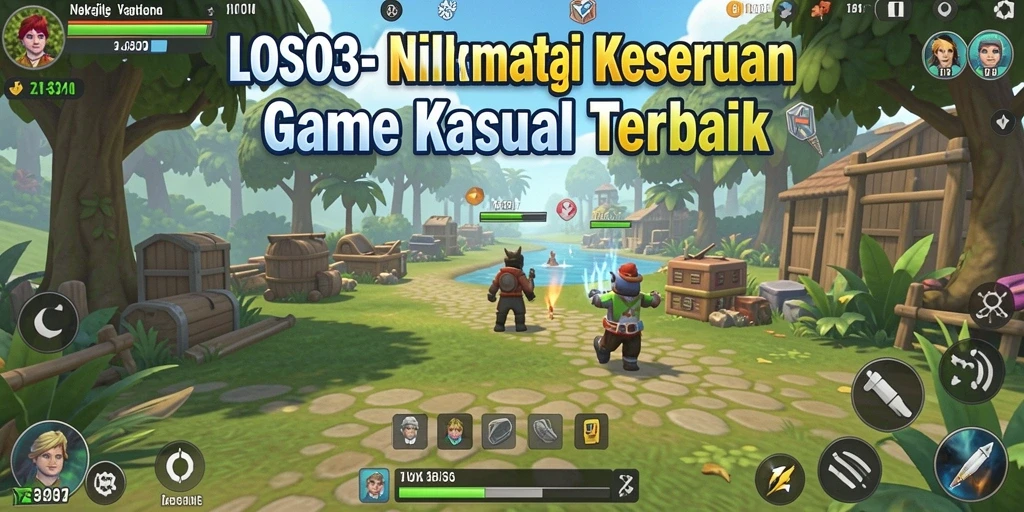 Tampilan gameplay yang mengasyikkan dan penuh warna dari LOS303.