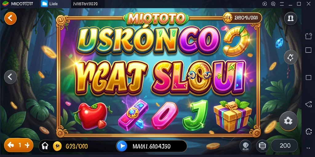 Tampilan gameplay MIOTOTO yang seru dengan berbagai mesin slot.