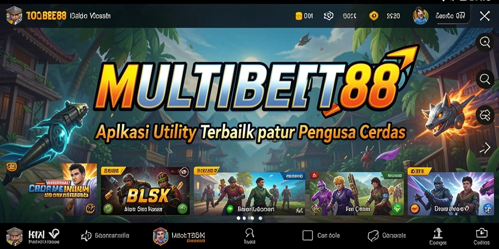 Tampilan utama MULTIBET88 dengan berbagai fitur Utility yang memudahkan pengguna.