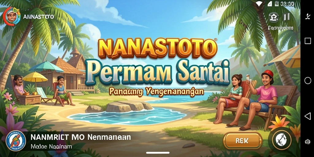 Tampilan gameplay NANASTOTO yang ceria dan menghibur.
