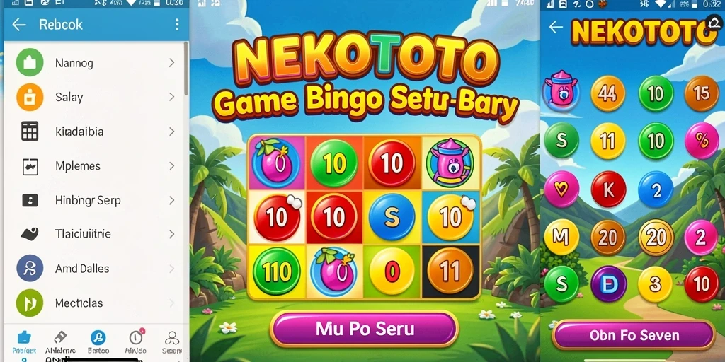 Tampilan gameplay Bingo yang seru dan interaktif di NEKOTOTO.