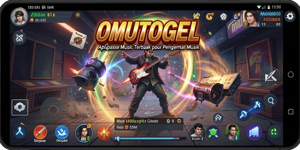 Screenshot gameplay OAplikasi Musik OMUTOGEL yang menarik dan user-friendly.