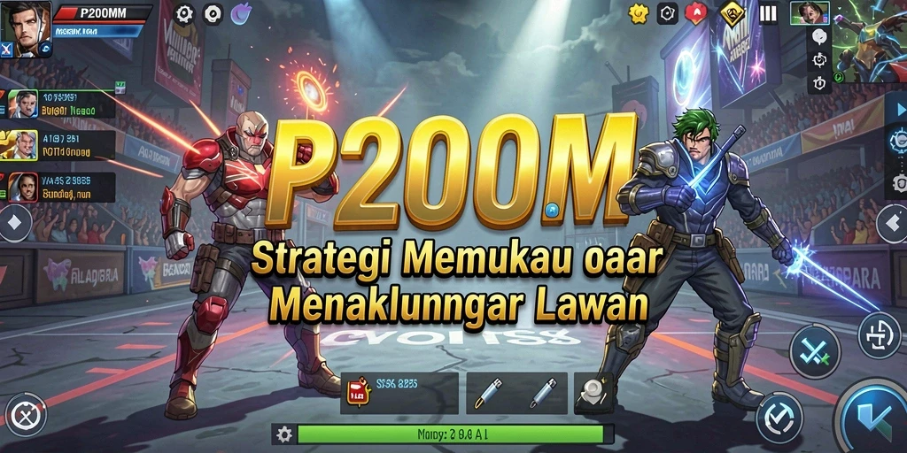 Tampilan gameplay menarik dari P200M dengan strategi mendetail.