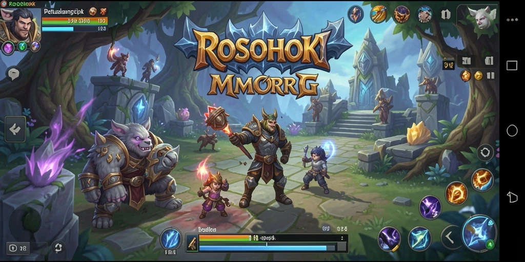 Gameplay menarik di dunia MMORPG ROSOHOKI dengan grafis menawan.