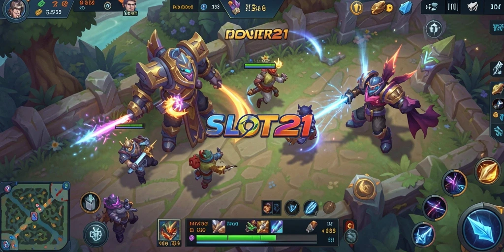 Gameplay seru dalam arena pertarungan MOBA SLOT21.