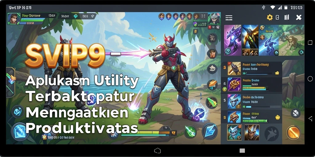 Tampilan utama SVIP9 dengan berbagai alat produktivitas.