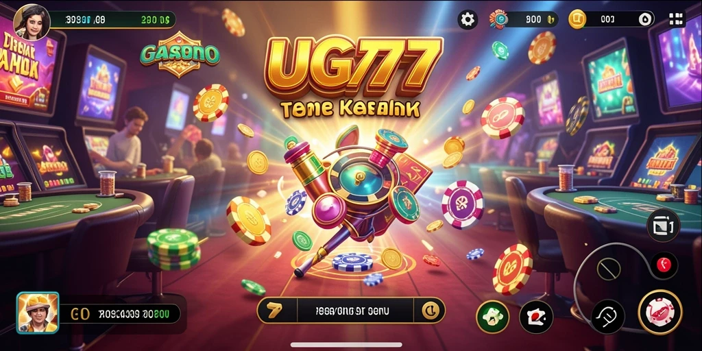Screenshot gameplay UG777 menampilkan suasana Kasino yang mendebarkan.
